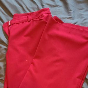 red dress pants